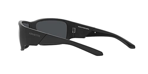 Image of ARNETTE Man Sunglasses Matte Black Frame, Dark Grey Lenses, 64MM