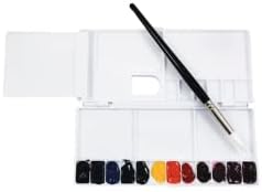 Yasutomo Niji Foldout Watercolor Palette, White (YWP800) image 3