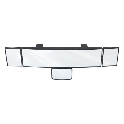 Espejo retrovisor panorámico con lente gran angular de ABS y ajuste universal
