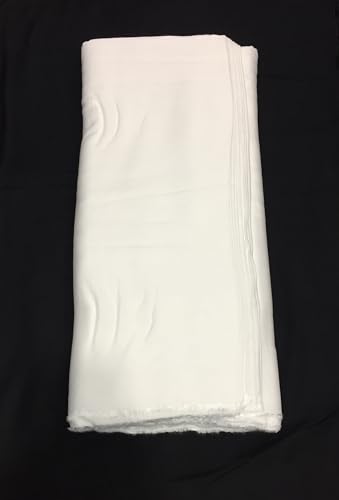 Image of BKRKJ Women's Rayon Cotton Unstitched Fabric by Meter for Sewing Suit Salwar Chudidar Patiyala Kurti Shirt Kameez Blouse Kurta Pyjama (White, 1.5 Meter)