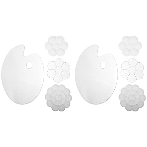 ARTIBETTER 8pcs Paint Tray Palettes Paint Palette Paint Pallet Paint Tray for Kids Students Painting Supplies for Art Class Craft DIY ARTIBETTER 8pcs Paint Tray Palettes Paint Palette Paint Pallet Paint Tray for Kids Students Painting Supplies for Art Class Craft DIY