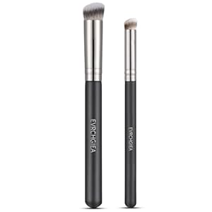 Angled Flat Concealer Brush Set, 2p...