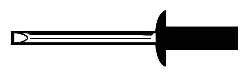 Blind Rivet, 3/16Inx0.656In, Dome, PK250