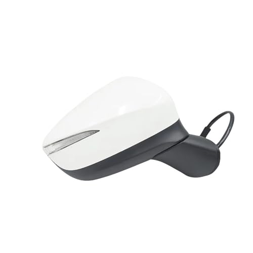 マツダ CX-5 CX5 2015 2016 対応 バックミラーアセンブリ 電動角度調整 折りたたみ式 ヒーター付き ブラインドスポットモニタリング サイドミラー付き(White-8pins-right)