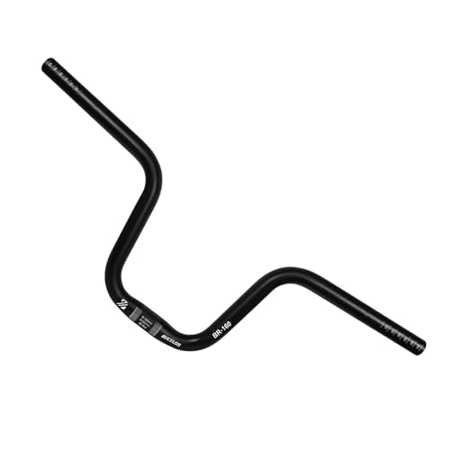 AEYINO Guidon de VTT 25,4 mm – 120/160 mm Rise en alliage d'aluminium – 580 mm extra long pour vélos électriques, vélos pliants et courses de descente