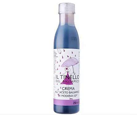 IL TINELLO Vinaigre balsamique de Modena Igp Cream 250 ml - Une crème de la chaîne IGP sans caramel ni colorants. Principalement utilisée comme garniture pour vos plats