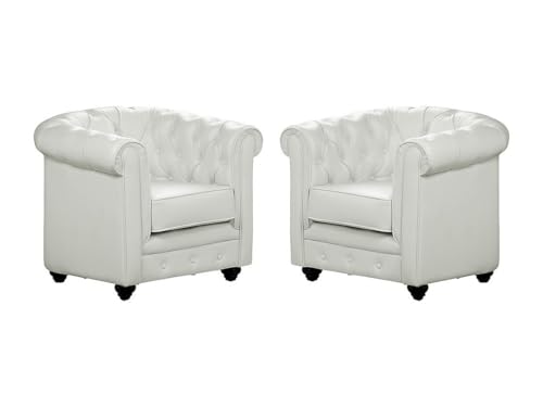 Vente unique Conjunto de 2 sillones Chesterfield