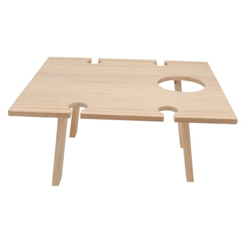 BESPORTBLE Escritorio De Servicio Portátil Mesa De Vino Plegable para Interior y Exterior