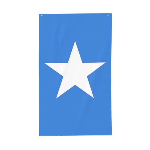 Bandera de Somalia. Bandera decorativa para exteriores de 3 x 5 pies, pancarta vertical de poliéster