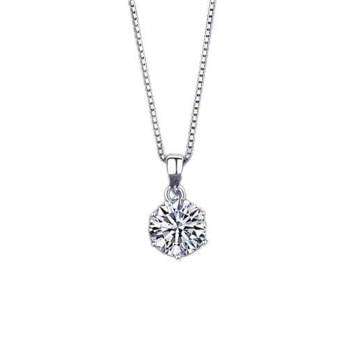 Collier pendentif Moissanite 1ct prestigieux et scintillant comme un diamant