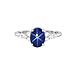 1.5ct Oval Cut Linde Star Sapphire Engagement Rings for Women Blue Star Sapphire Engagement Rings for Women 10K 14K 18K White Yellow Rose Gold Blue Star Sapphire Ring