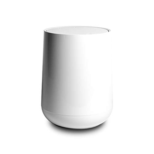 Poubelle classifiée avec couvercle design blanc pour tri sélectif domestique