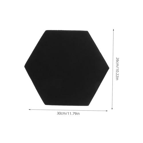 Kisangel 12 piezas paneles hexagonales absorbentes de sonido con adhesivo, aislamiento acústico decorativo para reducción de ruido en paredes para uso en hogar, estudio y oficina miniatura 2