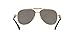Versace Unisex Sunglasses Gold Frame, Polarized Grey Mirror Silver Lenses, 59MM
