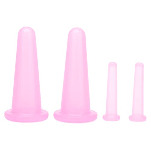4-teiliges Schröpftherapie Set für Gesicht, Schröpf Vakuum Saug Massageschalen für Hals-Augen-Haut, Lösen von Faszien, Lymphdrainage oder Natürliche Schmerzlinderung(Rosa) 4-teiliges Schröpftherapie Set für Gesicht, Schröpf Vakuum Saug Massageschalen für Hals-Augen-Haut, Lösen von Faszien, Lymphdrainage oder Natürliche Schmerzlinderung(Rosa)