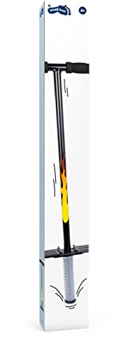 small foot Pogo Stick, Hüpfstange für Kinder ab 5 Jahren, im coolen Design gestaltet, belastbar bis 50 kg, Schwarz, 9503, 1 Stück