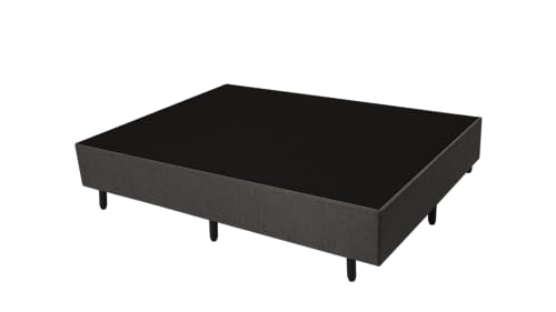 Luuna Cama Box Solteiro , Cinza Escuro - 88x188cm