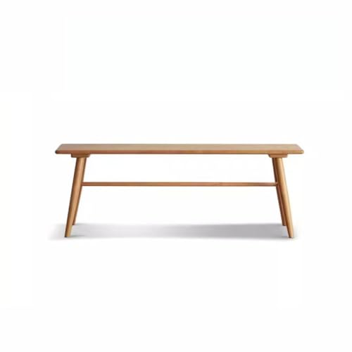 RENEESME Foot Stool for Bed Fashionable and Simple Solid Wood Bench Modern Simple Stool Bedroom Bed End Stool Dining Table Long Bench Bed Step Stools for High Beds