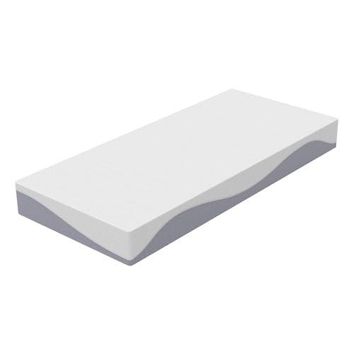dowowdo Colchón 120 x 200 H3/H4 – muelles ensacados de espuma de 7 zonas, alivia la espalda, 22 cm de altura como colchón enrollable