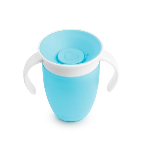 Image of Munchkin Miracle Drip Cup 360 with Handles and Lid 200 ml - Blue