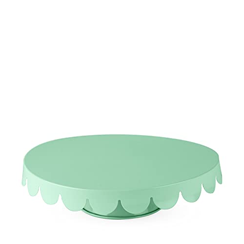 Cakewalk 6169  Stainless Steel Metal Cake Stand, Cupcake Holder, Home Decor, and Kitchen Accessory, Mint, Set of 1
