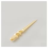 EDG Vela giratoria larga de candelabro de cera de marfil perlado H29 cm