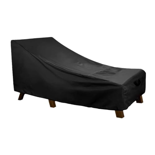 Homeponnew Housse imperméable pour chaise longue d'extérieur en tissu Oxford 600D pour une protection durable et anti-poussière pour meubles de terrasse, jardin et plage, convient aux tailles de 213