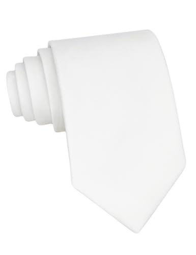 Image of Kebocis Mens Solid Color Cotton Necktie for Men