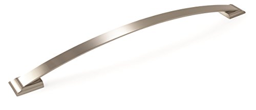 Image of Amerock | Appliance Pull | Satin Nickel | 18 inch (457 mm) Center to Center | Candler | 1 Pack | Drawer Pull | Drawer Handle | Cabinet Hardware