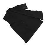 Toyvian Pet Salon Beautician Clothes Grooming Apron for Dog and Cat Grooming Static Practical Uniform for Home and Outdoor Use Black