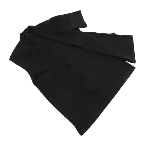 Toyvian Pet Salon Beautician Clothes Grooming Apron for Dog and Cat Grooming Static Practical Uniform for Home and Outdoor Use Black