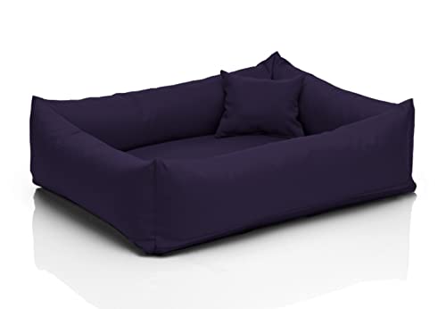 Juelle Hundebett Saba — Flauschiges Sofa Für Große Hunde, Abnehmbarer Bezug, Waschbar, Größe XL 120x90 Cm