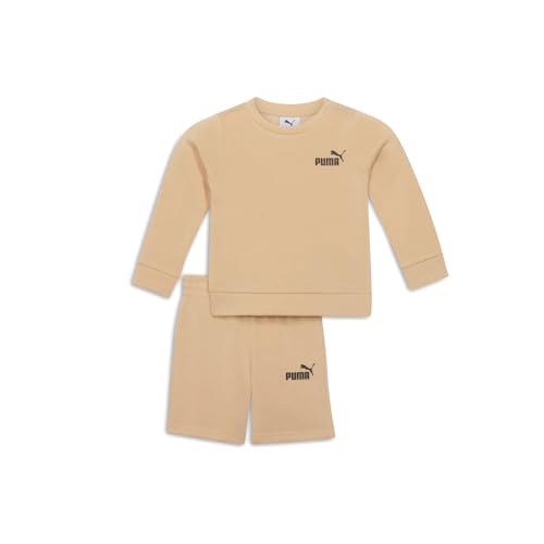 PUMA Toddler Boys Crew And Shorts Set Casual - Beige