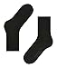 FALKE Women's Softmerino Socks, Light, Merino Wool Cotton, Crew Length, Classic Trouser Socks, Trendy Work Clothing, Black (Black 3009), 8-9, 1 Pair