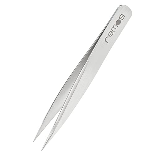 REMOS Mini Splitterpinzette aus rostfreiem Edelstahl - feine Spitze - 6 cm