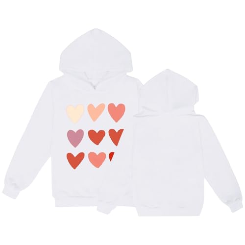 Toddler Baby Boy Girl Casual Hoodie Sweatshirt Pullover Long Sleeve Hoodies Tops Kids Fashion (White, 13-14 Years)