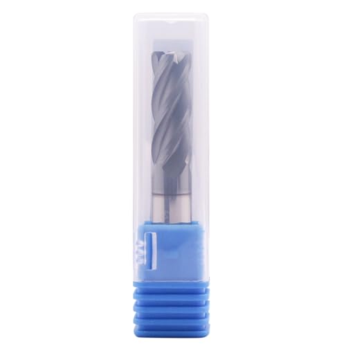 Image of 3 /8 inch 4 Flute Solid Carbide End Mill - .040 inch Corner Radius, AlTiN Coated | 35 Helix, 3 /8 inch Cutting Dia, 3 /8 inch Shank Dia, 1 inch LOC, 2-1 /2 inch OAL For Milling Alloy Steel, Cast Iron, Copper