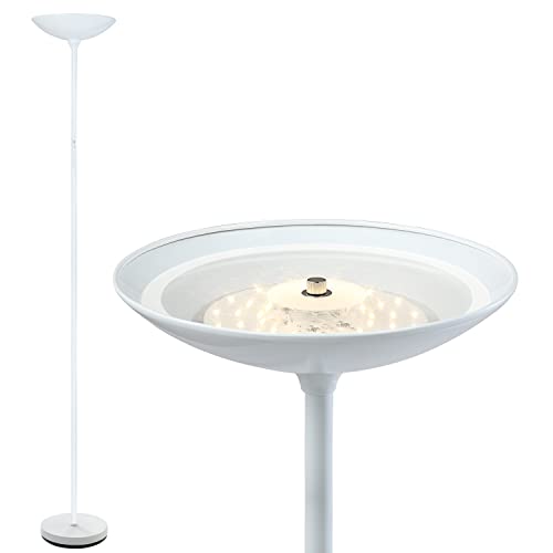 Image of BoostArea Floor Lamp, 70.5‘’ Torchiere Standing Lamp, 20W 2000LM LED Halogen Floor Lamp,Stepless Dimmable, Touch Switch, Pole Sky Floor Lamps for Living Room, Standing Lamps for Bedroom, White