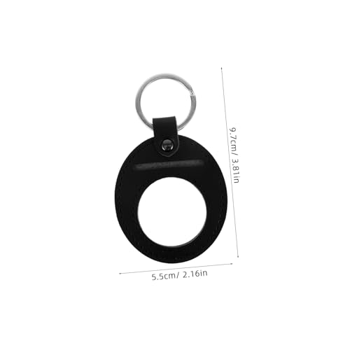 Keychain Coin Holder Compact Protective Sleeve for Commemorative Coins Durable PU Keychain Accessory with Craftsmanship for Keys Coins2