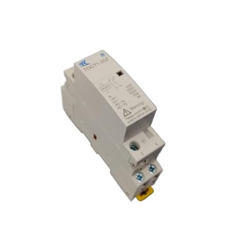 Contacteur modulaire TOCT1 2P 25A 2NO résout les bruits de tableau avec sa bobine DC 24V