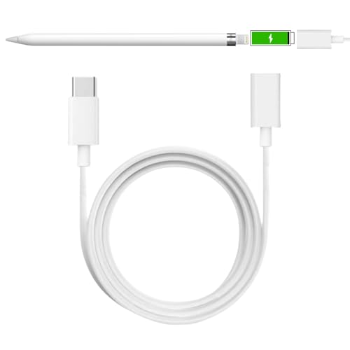 for Apple Pencil Charger,USB C to Apple Pencil Adapter,1FT Apple Pen Charger 1Pack Fast Charging Compatible with Apple Pencil 1st Generation,iPad 10 Generation,Laptop,Tablet,Powerbank