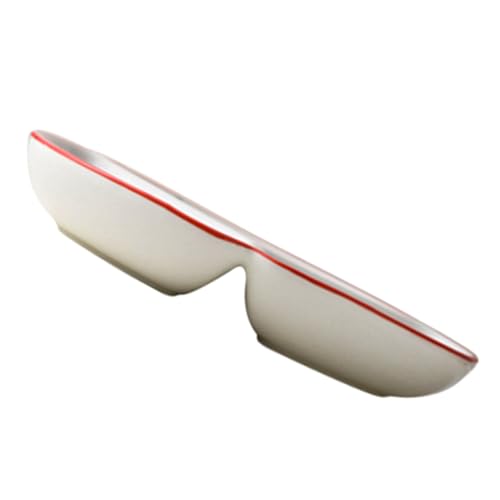 Garneck Creative Three Grid Breakfast Plate Beautiful Dinner Plate for Portion Control Easy to Clean Housewarming Present