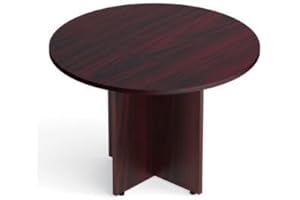 SL42R Round Conference Table American Mahogany: Enhancing Collaboration in Modern Offices To Go