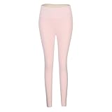 Leggings for Women Plus Size Fleece Pants -Lined Fashion Fleece Leggings Women Running Thick Plus Size Thermal Black High Waisted Pants para Mujer para El Frio Pink XXL