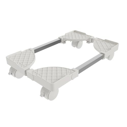 Soporte de CPU ajustable con ruedas para torre PC, móvil, para debajo del escritorio, blanco miniatura 1