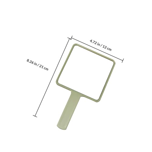 Set de 3 espejos portátiles pequeños para maquillaje con mango miniatura 2