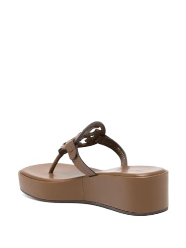 Tory Burch Women's Miller Wedge Sandals 25mm, Almond Oats2