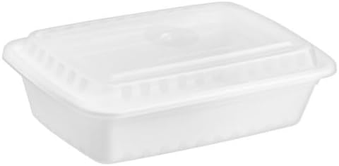 38 Oz Rectangular Microwaveable Container With Lid 150/Case