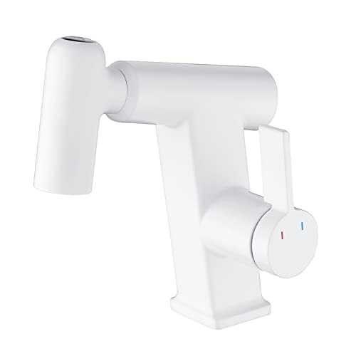 Robinet de lavabo de salle de bain extractible pour éliminer les éclaboussures tenaces