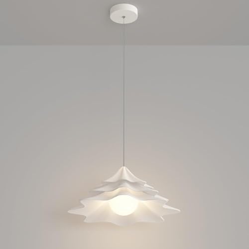Lámpara colgante de resina con acabado elegante y altura ajustable